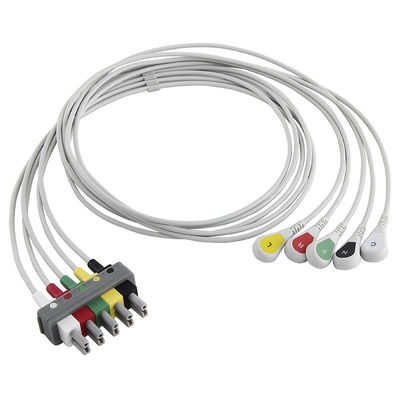 Leadwire staccabile di elettrocardiogramma di IEC della rottura di 5 cavi di P-Hilips M1633A M1625A M1621A 989803104571