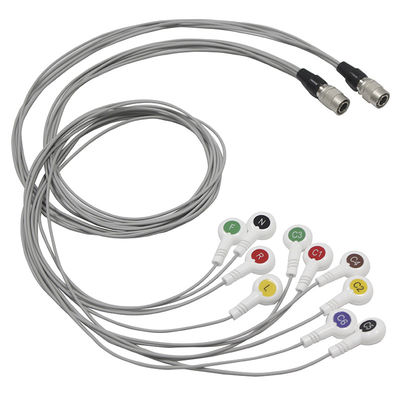 Rottura di IEC del cavo dei Leadwires 10 di TPU ECG Holter Cable Shanghai Quntian And