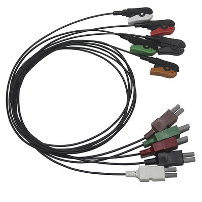 Leadwires traslucidi dei raggi x ECG Radiotranslucent del cavo del cavo 5 della radio di RMI di stile di P-Hilips aa
