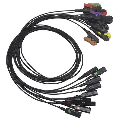 Cavo traslucido 3 della radio di RMI dell'EDERA 5 10 Leadwires del cavo CONMED P-hilips ECG Radiotranslucent