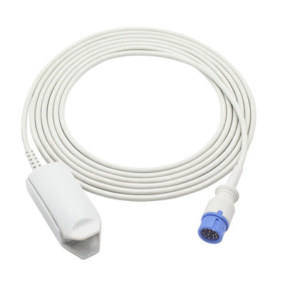 Sonda adulta della clip SpO2 del dito SpO2 di tecnologia rossa riutilizzabile del sensore di Comen C60 12pin for M-asi-mo