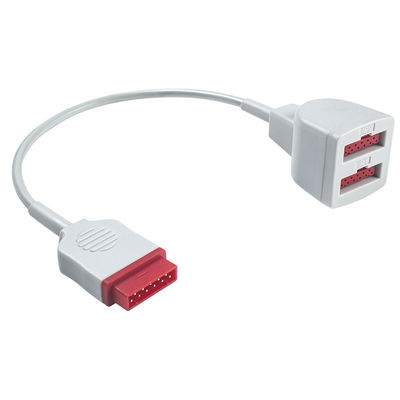 GE Marquette 	Cavo di estensione doppio del trasduttore 2103966-001 11pin del cavo 2005772-001 dell'adattatore di IBP