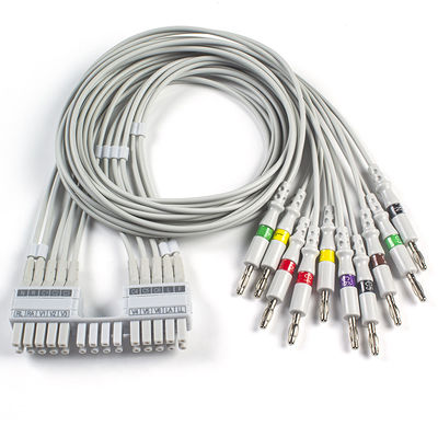 Leadwires di Mortara ECG 9293-041-50, 9293-046-60 Leadwires di elettrocardiogramma della banana di IEC 4,0