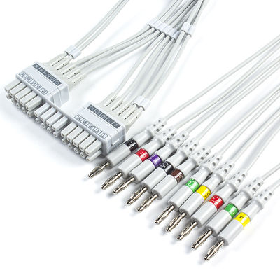 Leadwires di Mortara ECG 9293-041-50, 9293-046-60 Leadwires di elettrocardiogramma della banana di IEC 4,0