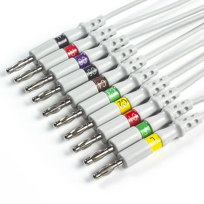 Leadwires di Mortara ECG 9293-041-50, 9293-046-60 Leadwires di elettrocardiogramma della banana di IEC 4,0