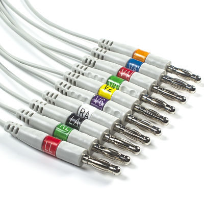Cavo di elettrocardiogramma di Welch Allyn RE-PC-AHA-BAN SE-PRO-600 e banana 4,0 di IEC di Pin dei Leadwires 14