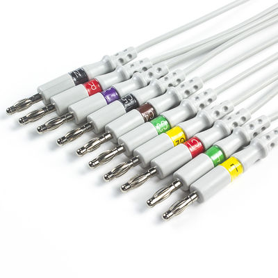 Cavo di elettrocardiogramma di Welch Allyn RE-PC-AHA-BAN SE-PRO-600 e banana 4,0 di IEC di Pin dei Leadwires 14