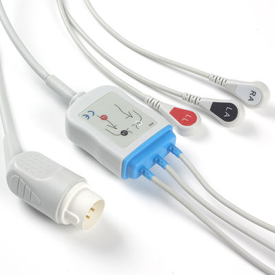 Cavo della rottura ECG dei cavi e dei Leadwires 3Lead M1735A di P-hilips 8Pin ECG