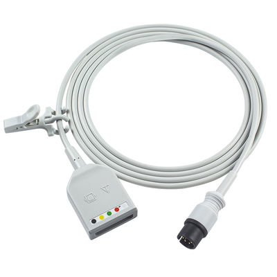 Cavo del cavo AAMI 6Pin ECG di Mindray 0012-00-1255-01 TPU ECG Trunck