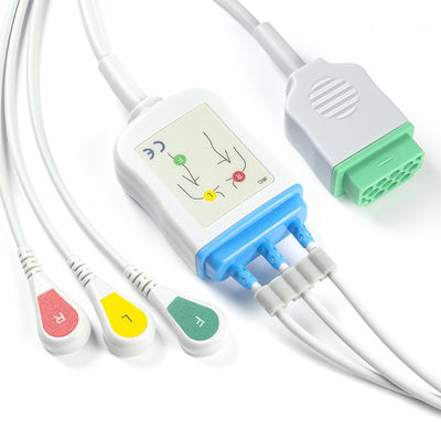 GE Marquette 2021141-002 2001292-001 cavi del connettore ECG della rottura 11pin di IEC del cavo dei cavi e dei Leadwires 3 di ECG