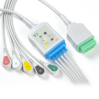 Cavo del connettore ECG della rottura 11pin di IEC del cavo dei cavi e dei Leadwires 5 di GE Marquette CBM-05NA-10AS-0001 ECG