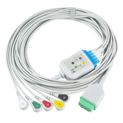 Cavo del connettore ECG della rottura 11pin di IEC del cavo dei cavi e dei Leadwires 5 di GE Marquette CBM-05NA-10AS-0001 ECG