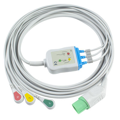 Mindray Datascope 040-000966-00 cavi di EA6232A ECG e connettori ECG dei Leadwires 12pin cabla la rottura di IEC di 3 cavi