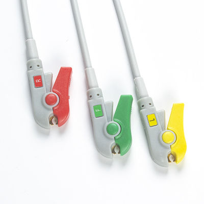 I nuovi BM3 BM5 ECG cavi di Bionet e Leadwires 12 Pin Connector ECG cablano la clip dell'arraffone di IEC di 3 cavi