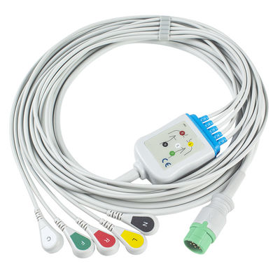 Cavo della clip 12Pin C2557P0 ECG di IEC del cavo di Biolight BLT ECG e del cavo dei Leadwires 5