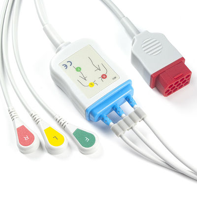 I cavi ed i Leadwires del nuovo modello BM3 BM5 ECG di Bionet rompono ECG cablano 3 il connettore di perno di IEC 12 del cavo