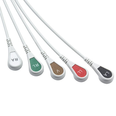 Fukuda Denshi Cable ECG compatibile a connessione diretta e fili di piombo - CI-700E-5 5Lead AHA Snap