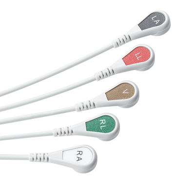 Fukuda Denshi Cable ECG compatibile a connessione diretta e fili di piombo - CI-700E-5 5Lead AHA Snap