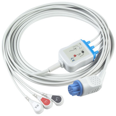 Per Datex Ohmeda Cable ECG compatibile con collegamento diretto e cavi piombo 3Lead AHA Snap