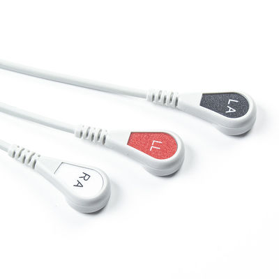 Per Nihon Kohden Cable ECG compatibile a connessione diretta e fili a piombo 3Lead AHA Snap