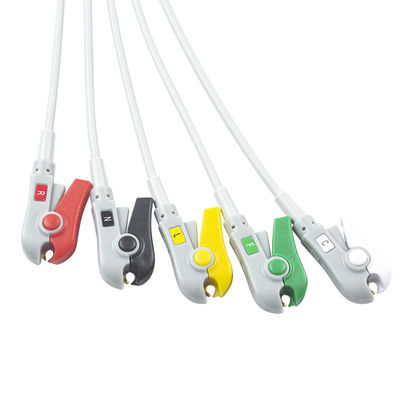 Per Schiller compatibile ECG cavo e filo di piombo diretto collegare 5 Lead IEC Grabber