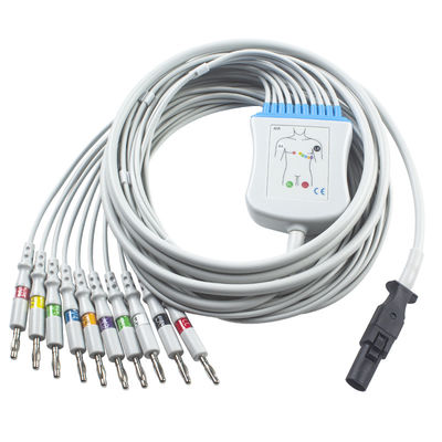 Cavo di elettrocardiogramma di Q-sforzo 60-00181-01 di Mortara 60-00180-01 e banana 4,0 di IEC di Pin dei Leadwires 12