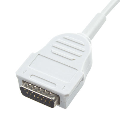 Cavo primo 10Lead di elettrocardiogramma 7704 della banana 4,0 di IEC degli atrii 3100 connessione diretta di eclissi 400 del cavo 012-0844-01 di elettrocardiogramma di Mortara Burdick