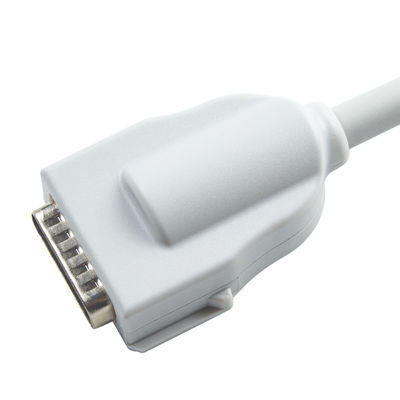 Cavo primo 10Lead di elettrocardiogramma 7704 della banana 4,0 di IEC degli atrii 3100 connessione diretta di eclissi 400 del cavo 012-0844-01 di elettrocardiogramma di Mortara Burdick