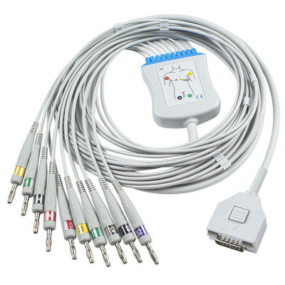 Fukuda ME monitor paziente di elettrocardiogramma del cavo KP-500 KP-500D Cardisuny di elettrocardiogramma cabla 10 il connettore della banana 4,0 di IEC dei cavi di cavi