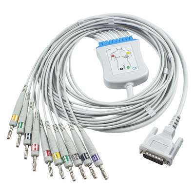 IEC connessione diretta compatibile 4.0Banana del cavo e dei Leadwires di elettrocardiogramma 2,400095 di Schiller