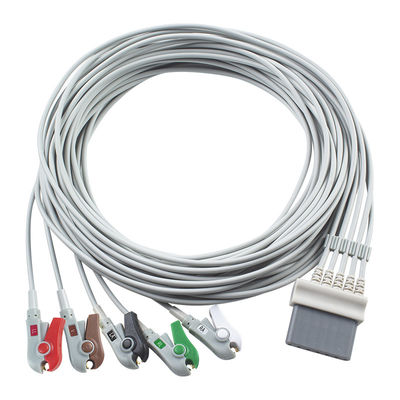Schiller ECG Cavi e fili di piombo 7pin connettore ECG Cavo 5 piombo IEC snap grabber