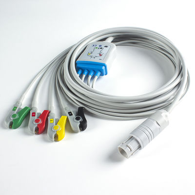 Compatibile per primedic ECG Cable primedic defibrillatore 4Lead ECG IEC Grabber