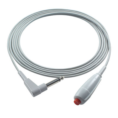 6.3mm cordone di chiamata infermiere rosso pulsante per il centro infermieristico