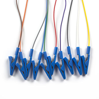 3.5 Mono plug to grabber connector EEG cap cable per il collegamento senza soluzione di continuità degli elettrodi EEG