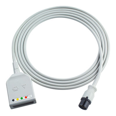 Mindray Datascope AAMI 6Pin Connector 5Lead ECG Trunk Adapter Cable 0010-30-12377 EV 6102 Cable di estensione ECG Euro Style
