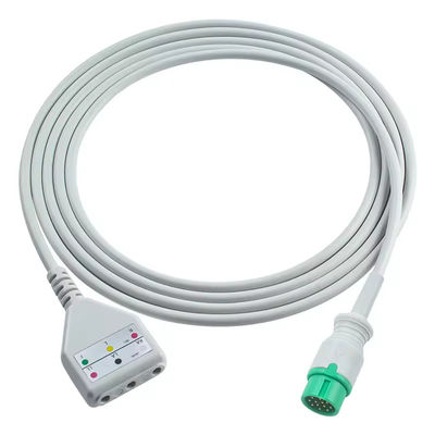 Cavo trunk ECG a 12 pin Comen Cavo Comen Euro Style a 3 derivazioni 1,30 M