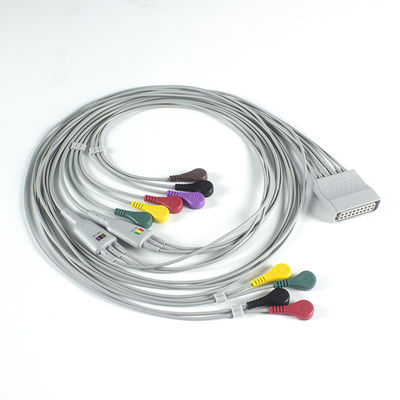 Compatibile con PH Telemetry Holter ECG 10Lead ECG Cable Holter IEC Snap