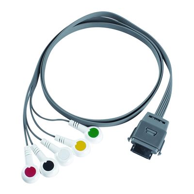TPU Edan 5Lead ECG Holter Cable IEC Snap Shelf Life 24 mesi per gli strumenti biomedici