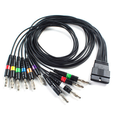TPU 10 Cable ECG del paziente di piombo Banana End per Schiller FT-1 2.400331 MS-12 Cable ECG blu