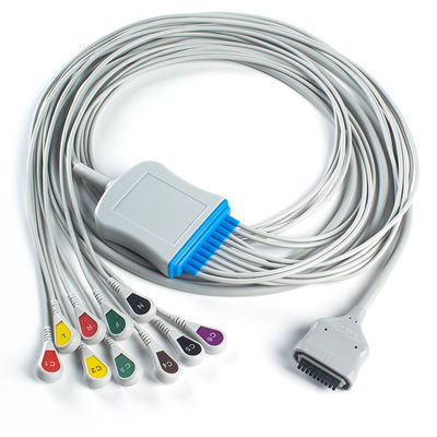 EDAN Dx12 10Lead ECG Holter Cable Snap 2.2M Cavo tronco e fili di piombo Lunghezza 0.8/1.2M
