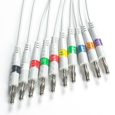 Compatibile con il cavo ECG Welch Allyn AHA Banana per ECG in riposo PCR 100, SE-PRO-600 Cardioperfect Pro Recorder