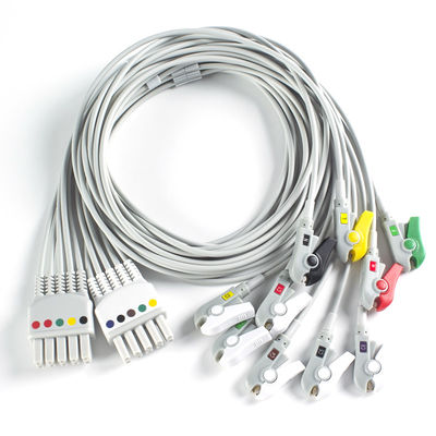 Compatibile Mindray BeneHeart D6 defibrillatore 10Lead ECG Leadwires IEC Grabber
