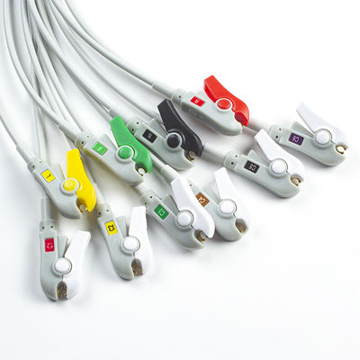 Compatibile Mindray BeneHeart D6 defibrillatore 10Lead ECG Leadwires IEC Grabber