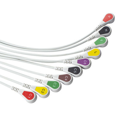 Compatibile P-Hilips Trim 10Lead ECG Cable IEC Snap per PageWriter Trim I, PageWriter Trim II