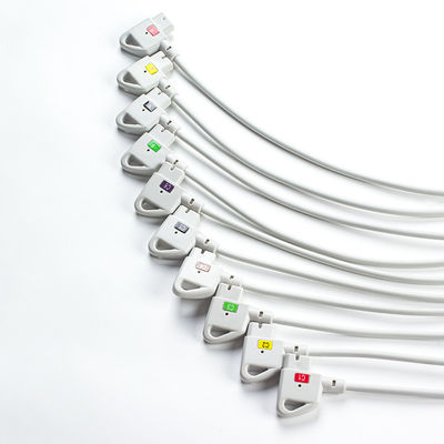 Compatibile P-Hilips Trim 10Lead ECG Cable IEC Snap per PageWriter Trim I, PageWriter Trim II