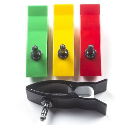 Adaptatori di pinze per arti pediatriche multicolori con connettore a punta scorrevole e rivestimento Ag/Cl