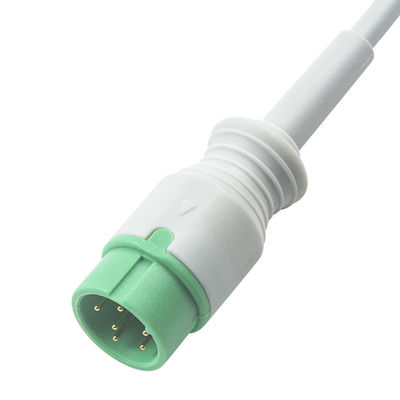 Grigio Compatibile IVY 5Lead Cable ECG AHA Snap 1m 3,0 diametro