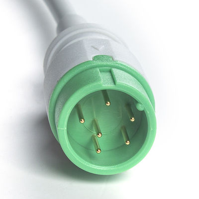 Grigio Compatibile IVY 5Lead Cable ECG AHA Snap 1m 3,0 diametro