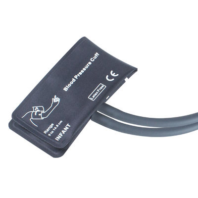 Manciucca infantile NIBP Manciucca di nylon senza vesciche doppio tubo 9-14.8 cm