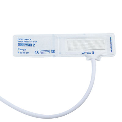Neonato monouso NIBP Cuff Single Tube senza lattice Dimensione 2 4-8cm